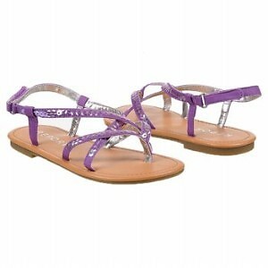 NEW Kid's Report ''Heath'' - WAS $40! - purple sequins gladiator style sandal