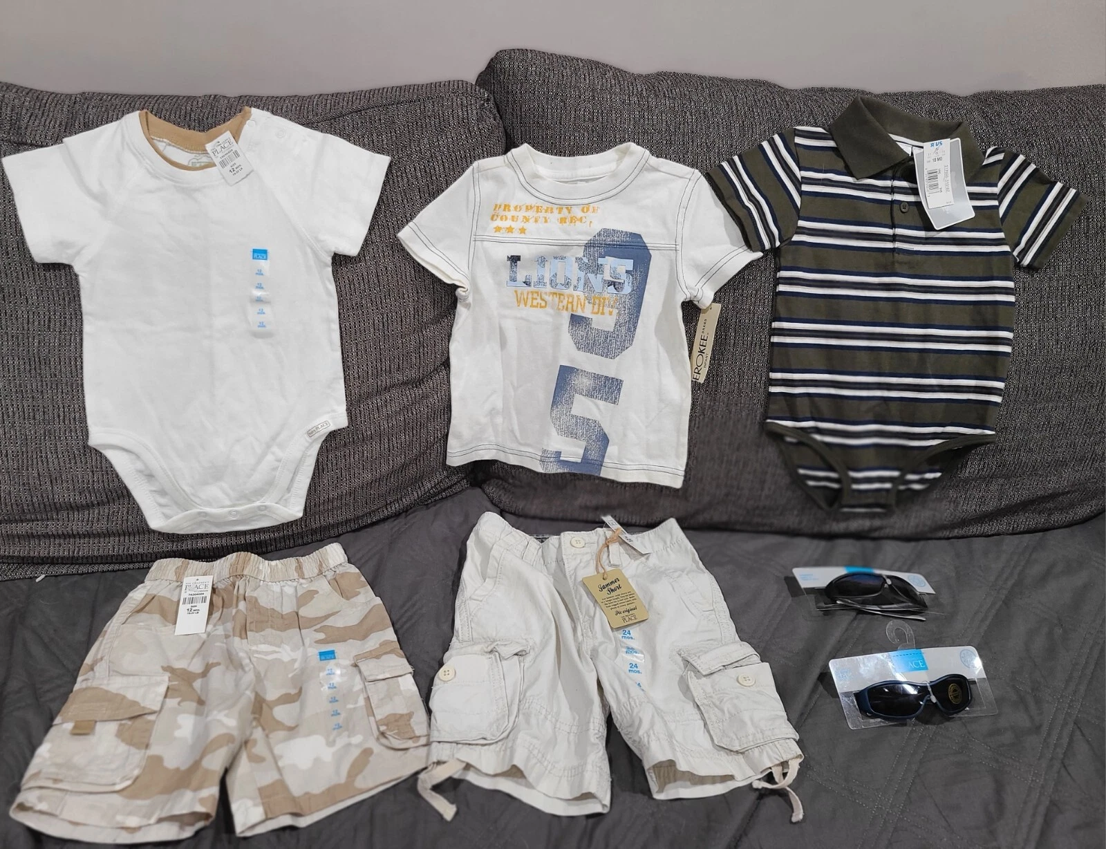 NWT Toddler Boys Size 12mo Thru 24mo Clothing Sunglasses Outfits Baby