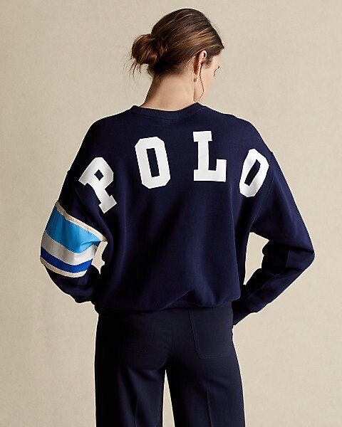 $148 NWT POLO RALPH LAUREN Women's L-XXL Striped Crochet Trim