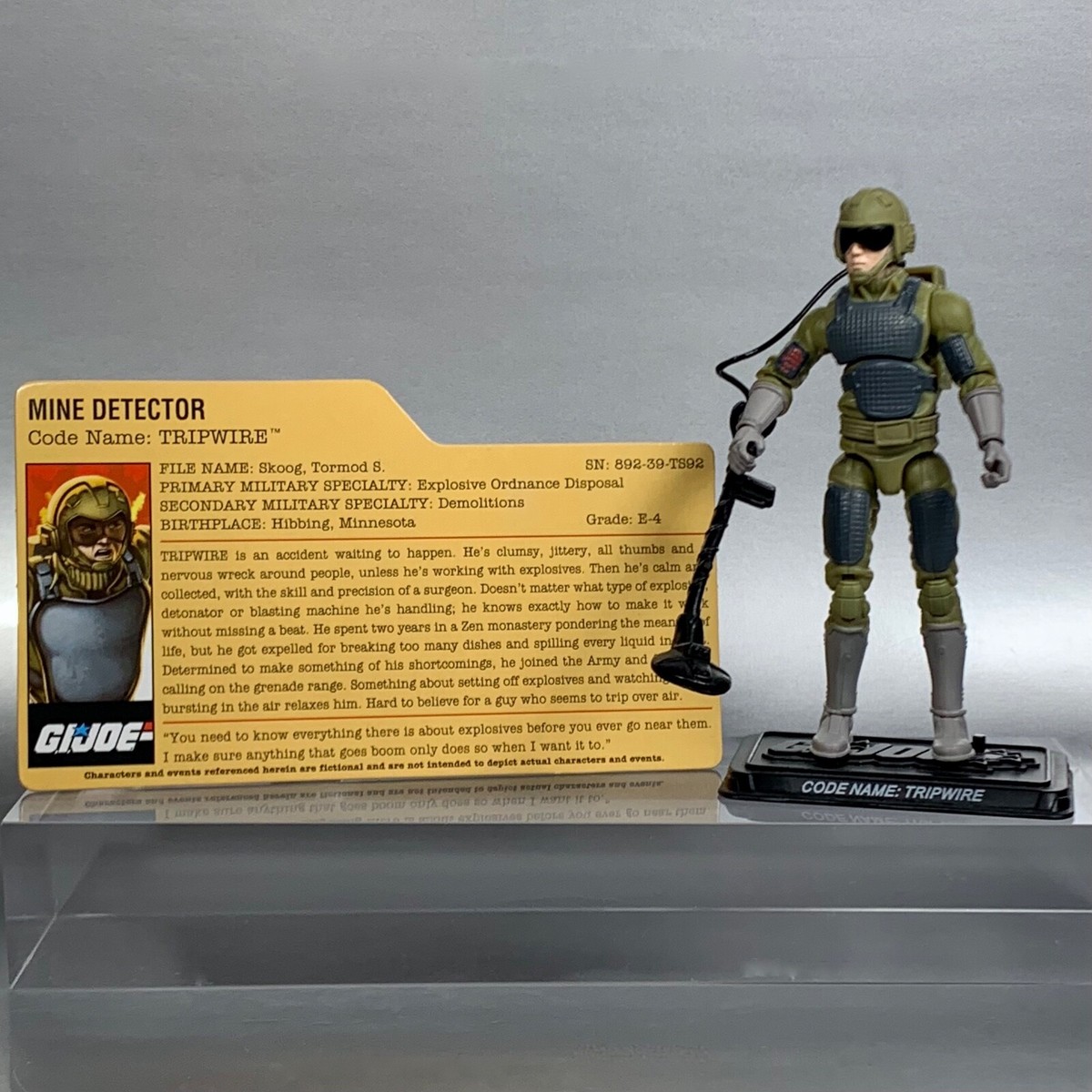 Hasbro GI Joe 25th Anniversary TRIPWIRE (v5) Comic Pack 3.75