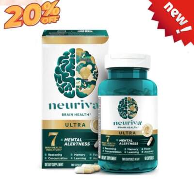 Neuriva Ultra Brain Health Mental Alertness Memory Focus 60 Capsules-