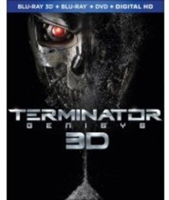 Terminator Genisys (Blu-ray 3D/Blu-ray/DVD, 2015) 3 Disc Set - Like New!