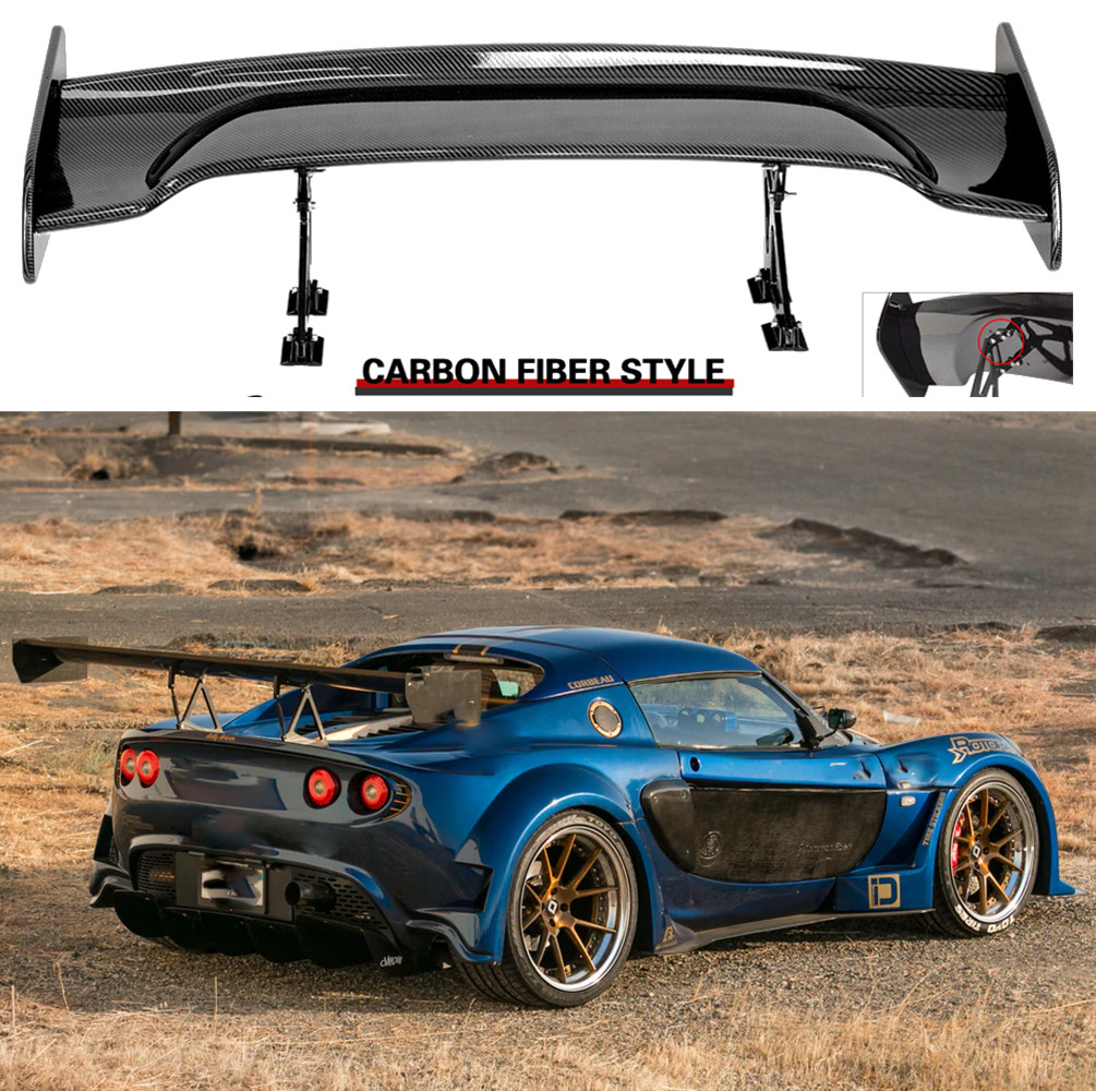 Carbon 46" Rear Trunk Spoiler Racing Wing GT-Style For 2004-2011 Lotus Elise