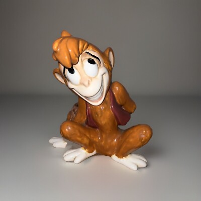 Disney Vintage 90 s Aladdin Abu money piggy bank ceramic Monkey Jasmine