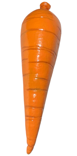 Deluxe SUPER GIANT 21” FOAM FILLED CARROT Latex Jumbo Clown Prop Easter Bunny - Picture 5 of 21