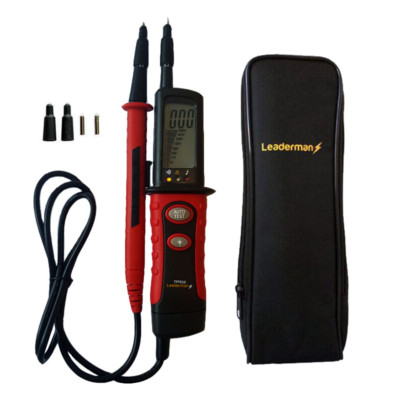 Leaderman TPT950 LCD/LED 2-polig Spannungs- & Durchgangsprüfer Autotest + Case
