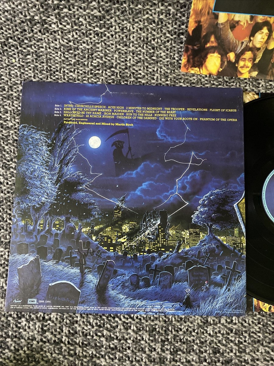 Iron Maiden Lp Live After Death 1985 V. G+ Original Press | eBay