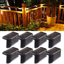 Solar Deck Lights Outdoor, 8 Pack Solar Step Lights Waterproof LED Solar Lights 