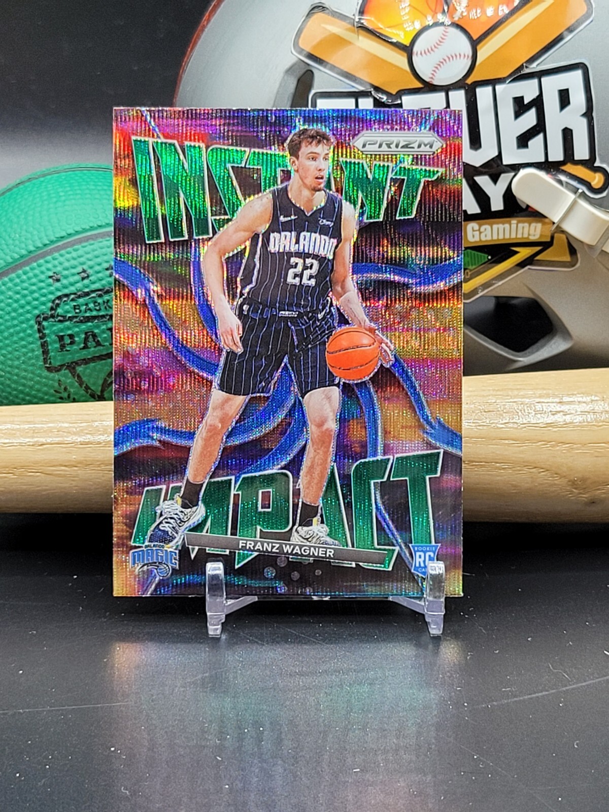2021-22 Prizm Franz Wagner Green Wave Prizm Instant Impact Rookie #13 (CH)