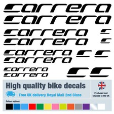 Carrera bike decals labels with free bike protection (29 pack) free delivery