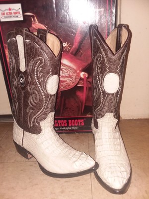 albino crocodile boots