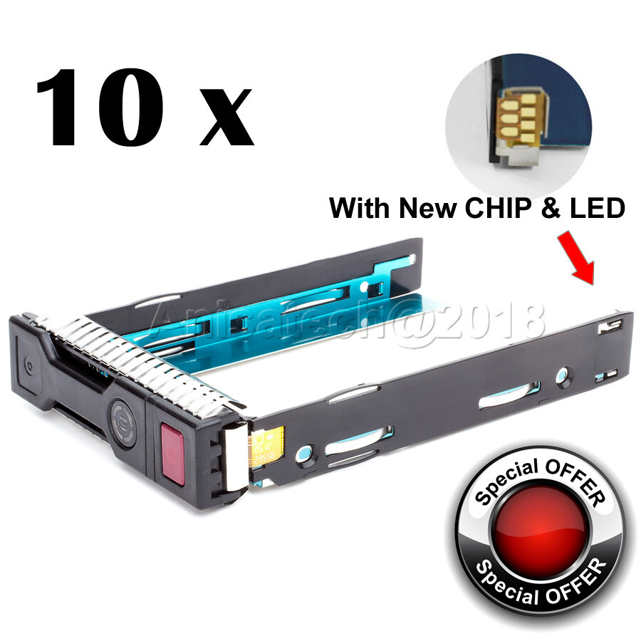 HP 3.5" LFF SAS/SATA Hard Drive Caddy Tray - Compatible With DL360p/DL380p Gen8/Gen9 Servers (651314-001)