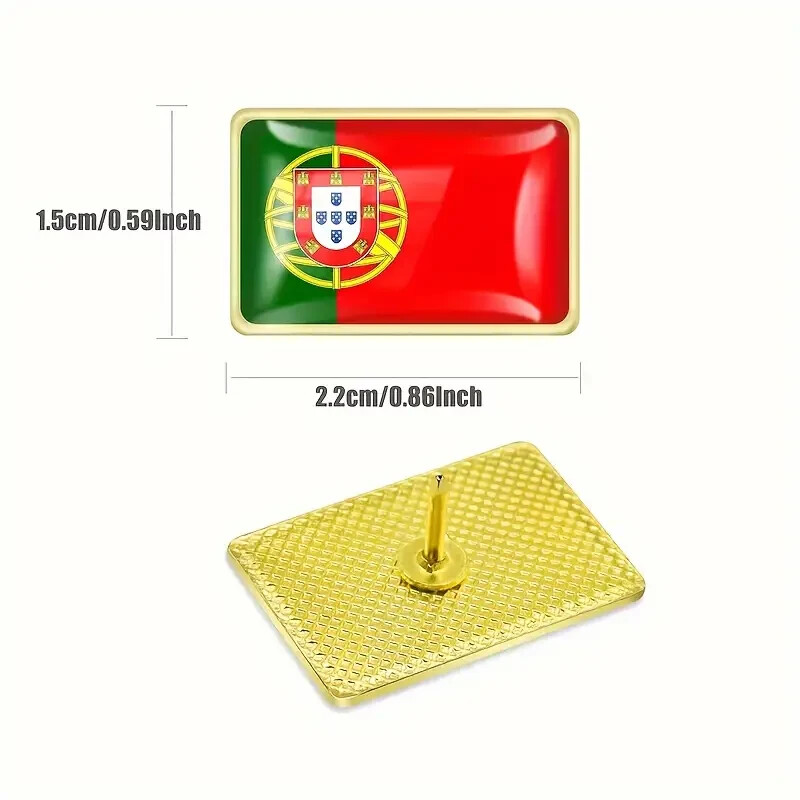 Portugal Waving Flag Lapel Pins, Patriotic Portugal Flag Metal Pin | eBay