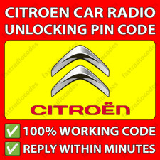 ✅CITROEN RADIO UNLOCKING PIN CODE C1 C2 C3 C3 C4 C5 C6 C7 C8 BERLINGO XSARA✅
