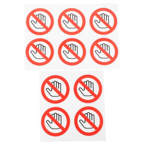 Do Not Touch Warning Stickers - 10 PCS (1.97 inches)- - Picture 1 of 9
