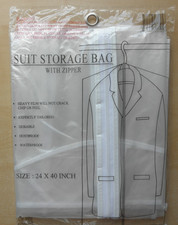 Garment bag for Suit or Coat with zipper, protects all fine clothing.