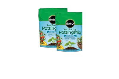 2-Pack Miracle-Gro Seed Starting Potting Soil Mix-16 Qt for Optimal Plant Growth