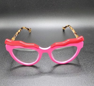 Albert I mStein Angry Angel 2 C4 Eyeglasses 51-21-140 Pink Red Designer Frames