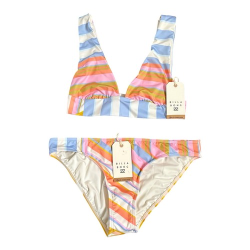 Billabong Bikini Ladies Large Multicolored 2 Items Break Of Dawn Medium Coverage - Picture 7 of 12