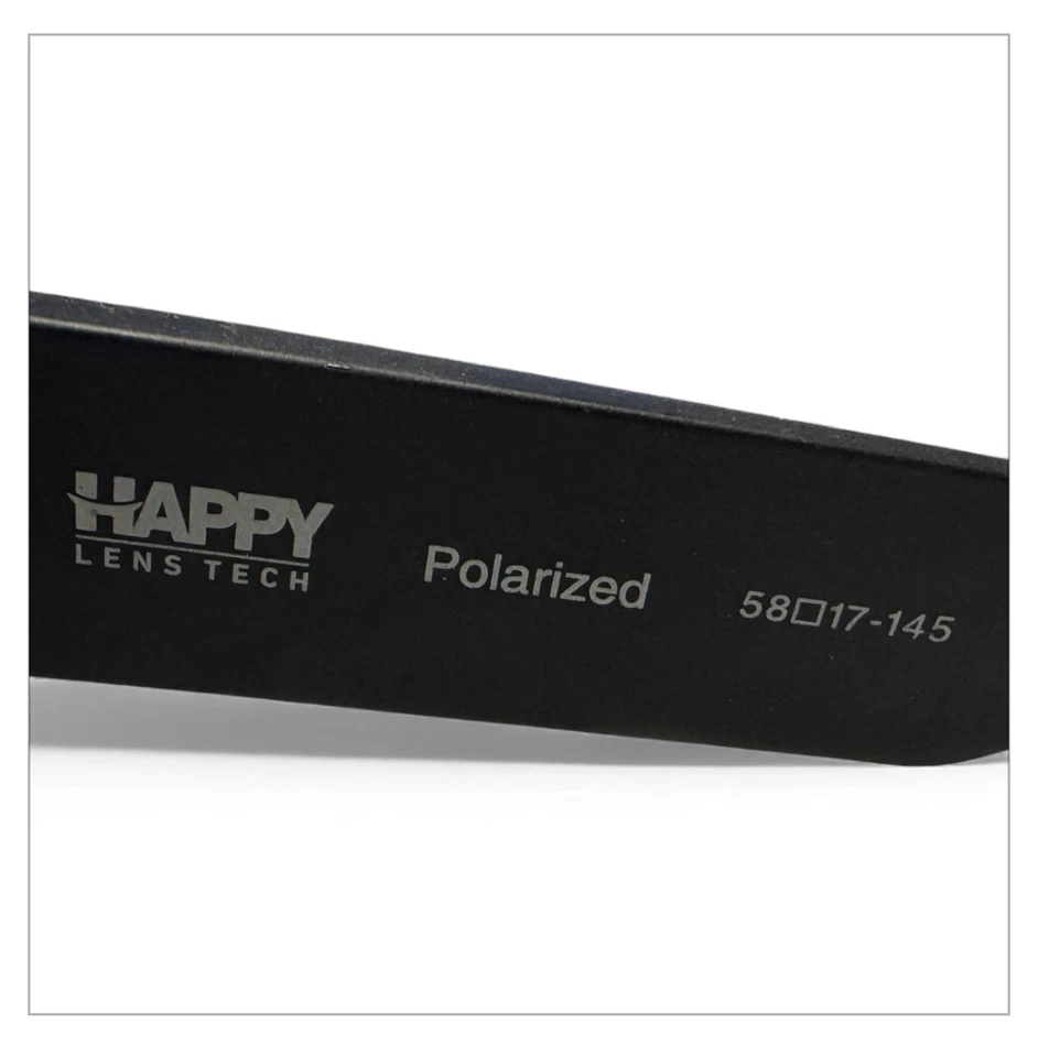 Spy+ Optic Cyrus Polarizado Con Happy Lens Tech Marco Negro (58-17-145) Usado en Excelente Condición Foto 3 de 4