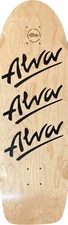 Alva Skateboards 1980 Tri Logo Pig Old School Skateboard Deck - 10" x 30"