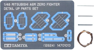 TAMIYA 1/48 Detail Up Parts No.24 Japan Navy Mitsubishi Zero Type Carrier Fighte