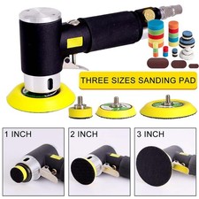 1"/2"/3" Druckluft Poliermaschine Exzenterschleifer Schleifpapier Polierer Mini