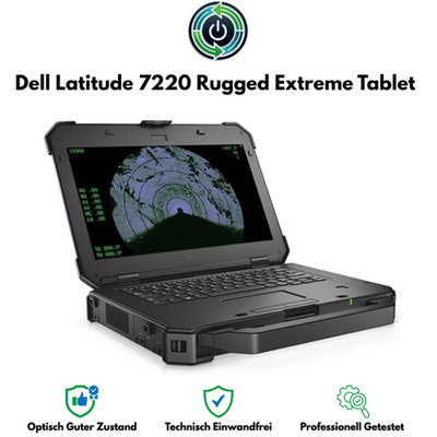 Dell Latitude 7220 Rugged Extreme Tablet i5 8.Gen I 8RAM I 256 SSD I EN Keyboard