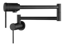 Wall Mount Kitchen Pot Filler Faucet 360 Swivel Folding Swing Arm Built-in