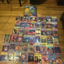 Goosebumps collection with Five Original Goosebumps Books and Vintage Pillow