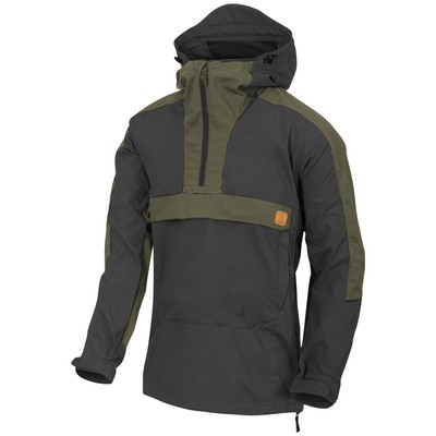 Helikon-Tex Woodsman Anorak Jacke Herren Atmungsaktiv Leicht Schwarz Taiga Green