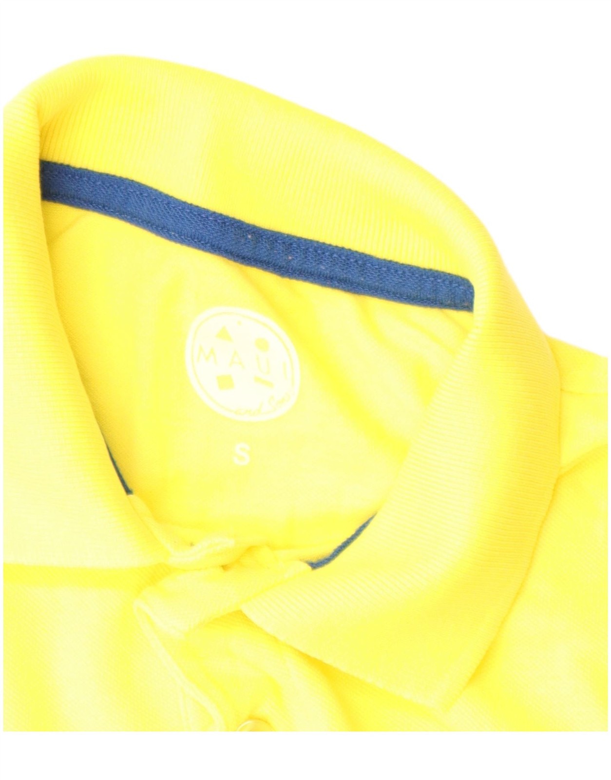 MAUI AND SONS Mens Polo Shirt Small Yellow Cotton BK13 image 3