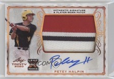 2020 Leaf Trinity Patch Auto Petey Halpin #PA-PH1 Patch Auto 0g4