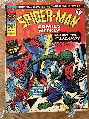 Spider-Man Comics Weekly No. 93 (1974) Vintage Marvel U.K. Weekly