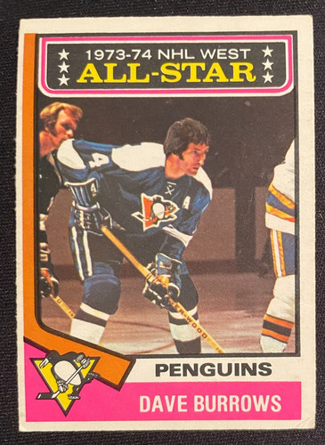 Dave Burrows [All Star] #137 1974 O-Pee-Chee card