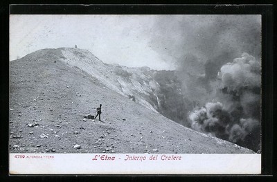 Ansichtskarte Etna, Interno del Cratere, Vulkan 