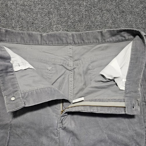 Vintage 70s Lee Riders Gray Corduroy Pants Mens Straight UNION Made USA 34x32 - Picture 12 of 17