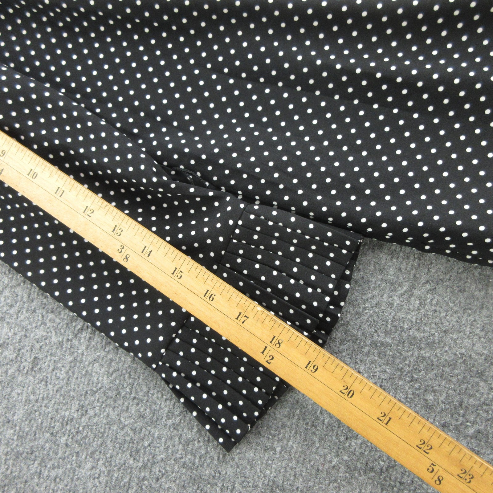 Kate Spade New York Dress Womens 4 Black Polka Dot Ruffle Bell Sleeve Shift thumbnail 6