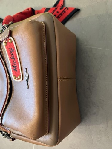 Coach Disney Backpack Mickey Mouse Leather Brown 73287c - Picture 6 of 24