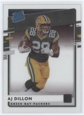 2020 AJ Dillon Chronicles Donruss Clearly Rated Rookie RC #RR-AD (21C1017)