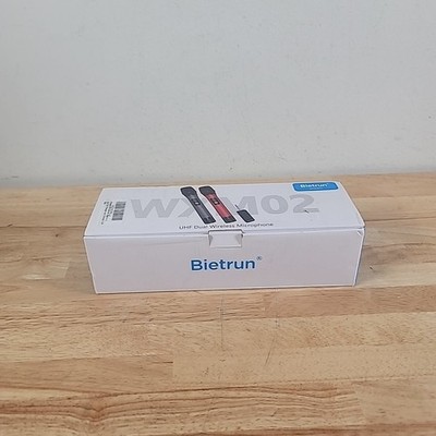 Bietrun WXM02 Wireless Microphone, Bietrun UHF Metal Dual Handheld Cordless Mic