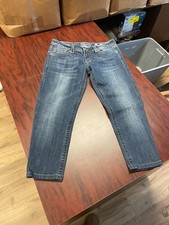 Miss Me Straight Cut Ladies Dark Wash Denim J...