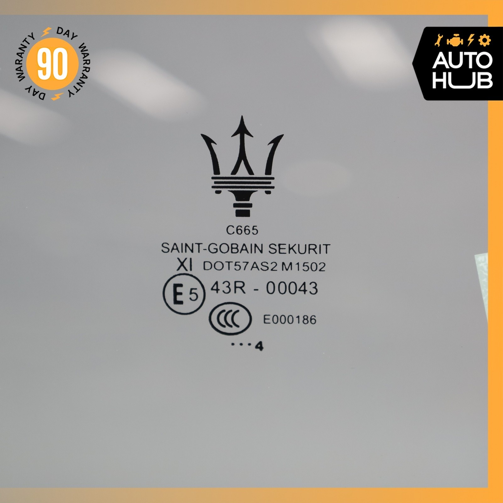 14-22 Maserati Quattroporte M156 S Q4 Rear Right Side Door Window Glass OEM