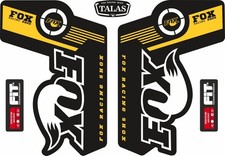 FOX TALAS Forks / Suspension Factory Style Decal Kit Sticker Adhesive Set Yellow