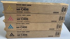 Set 4 Genuine Ricoh MP C406 Toner Black Cyan Magenta Yellow Original OEM Sealed