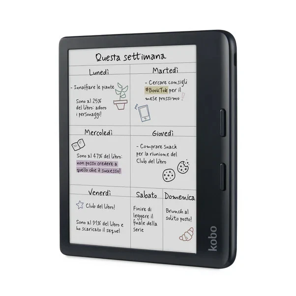 Rakuten Kobo Libra Colour lettore e-book Touch screen 32 GB Wi-Fi Nero nuovo - Immagine 2 di 3