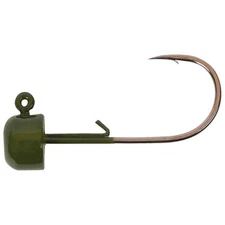 Owner Block Head Fishing Hook Green Pumpkin