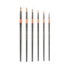 Artist Watercolor Paint Brush700R, Round Brush Set of 6 Brushes