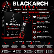 Black Arch Linux ULTIMATE Pen-test Tool Bootable USB PRELOADED