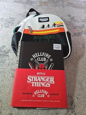 Womens Juniors Stranger Things Accessories Gift Mini Backpack  Hellfire Book 